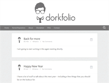 Tablet Screenshot of dorkfolio.net